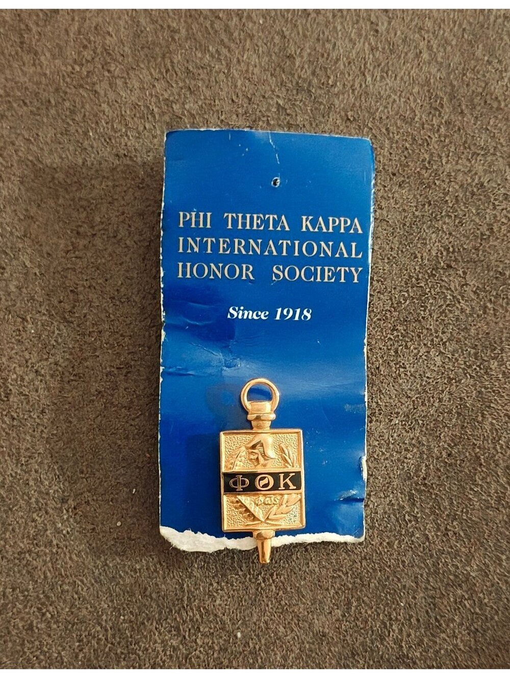 90s Phi Theta Kappa Honor Society Emblem ΦΘK Fraternity Member Pin